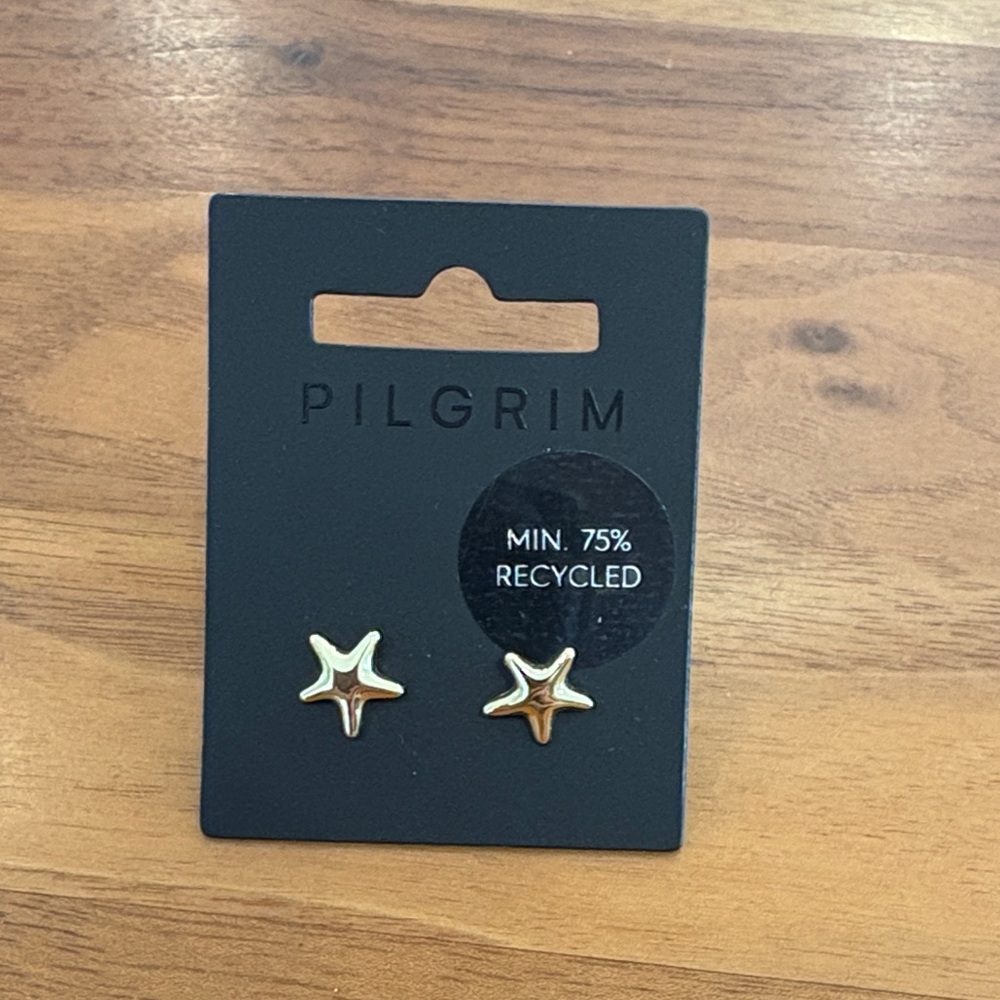 Pilgrim Gold FORCE RECYCLED Starfish Earrings